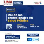 22 Junio | Rol de los profesionales en salud pública