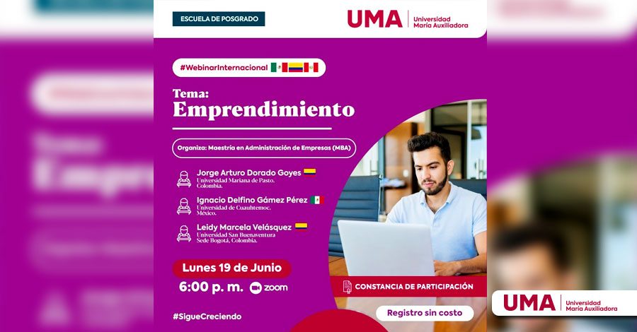 Universidad María Auxiliadora – UMA, realiza Conversatorio Internacional sobre Emprendimiento.