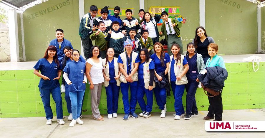 Estudiantes de Psicología de la Universidad María Auxiliadora – UMA realizan talleres de salud mental en colegios de San Juan de Lurigancho