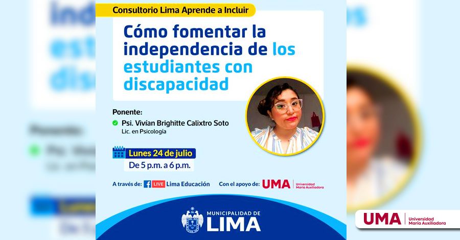 La Universidad María Auxiliadora – UMA participa de proyecto de Responsabilidad Social en convenio con la Municipalidad Metropolitana de Lima