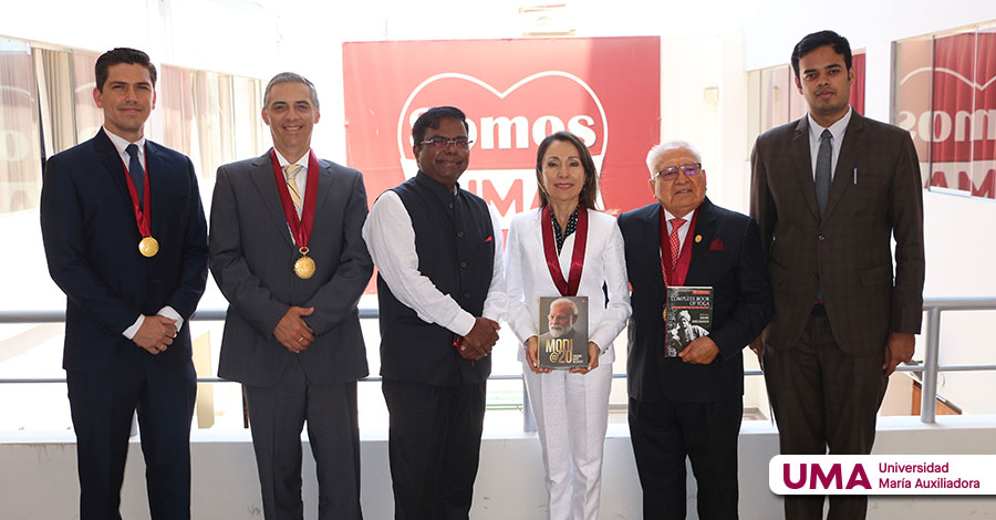 Visita histórica de su Excelencia, el Sr. Vishvas Sapkal, Embajador de la India para Perú y Bolivia, a la Universidad María Auxiliadora