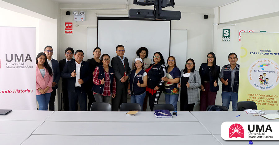 Universidad María Auxiliadora fue sede de la sesión de coordinación de la Mesa de Concertación de Salud Mental de San Juan de Lurigancho
