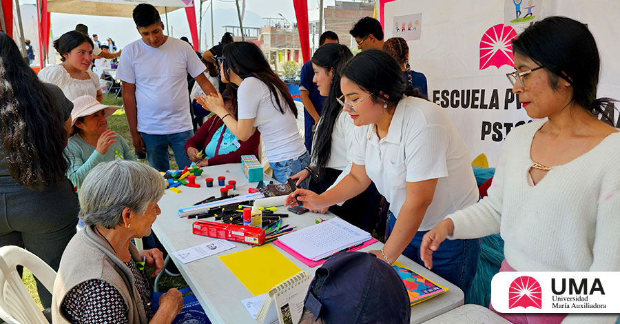 Universidad María Auxiliadora participó activamente en la conmemoración del Día Mundial de la Salud Mental en San Juan de Lurigancho